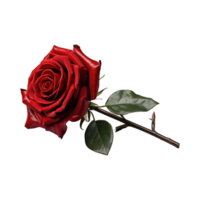 ai gerado lindo rosa flor png