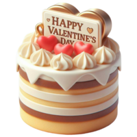 Beautiful Valentine's Day cake png