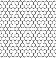 Seamless abstract geometric pattern in hexagon style vector