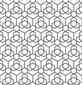 sin costura resumen geométrico modelo en hexágono estilo vector