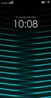 Vertical screensaver with blue abstract neon lines vector