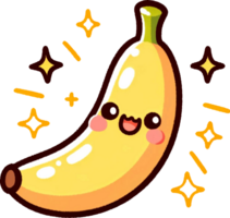 AI generated Kawaii Fruits cartoon clipart illustrations. This versatile design is ideal for prints, t-shirt, mug, poster, and many other tasks. png