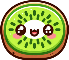 AI generated Kawaii Fruits cartoon clipart illustrations. This versatile design is ideal for prints, t-shirt, mug, poster, and many other tasks. png