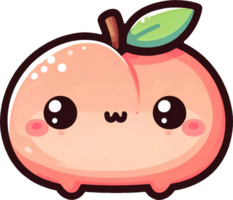 ai gerado kawaii frutas desenho animado clipart ilustrações. isto versátil Projeto é ideal para impressões, camiseta, caneca, poster, e muitos de outros tarefas. png