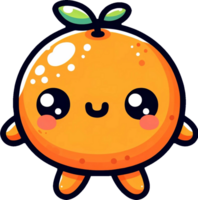 ai gegenereerd kawaii fruit tekenfilm clip art illustraties. deze veelzijdig ontwerp is ideaal voor afdrukken, t-shirt, mok, poster, en veel andere taken. png