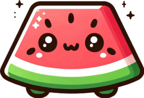 AI generated Kawaii Fruits cartoon clipart illustrations. This versatile design is ideal for prints, t-shirt, mug, poster, and many other tasks. png