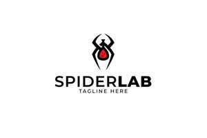 spider laboratory modern concept design for corporate and science vector