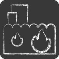 Icon Extinguishing. related to Firefighter symbol. glossy style. simple design editable. simple illustration vector