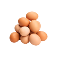 AI generated Dozen of eggs isolated on transparent background png