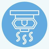 Icon Sprinkler. related to Firefighter symbol. blue eyes style. simple design editable. simple illustration vector