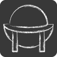 Icon Souwester. related to Hat symbol. chalk Style. simple design editable. simple illustration vector