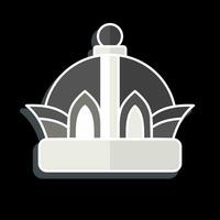 Icon Crown. related to Hat symbol. glossy style. simple design editable. simple illustration vector