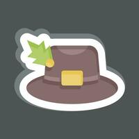 Sticker Panama. related to Hat symbol. simple design editable. simple illustration vector