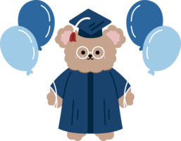 graduation bear cartoon character cute png