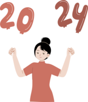 personas celebrar nuevo año png