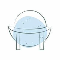 Icon Souwester. related to Hat symbol. Color Spot Style. simple design editable. simple illustration vector