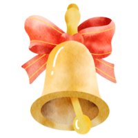 Natale campane acquerello png