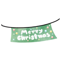 Aquarell Weihnachten Dekoration Etikette png