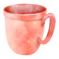 rosado vaso acuarela png