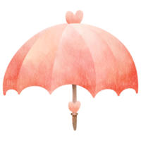 aguarela fofa Rosa guarda-chuva png