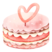 Aquarell Kuchen Dessert png