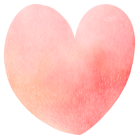 Watercolor heart decoration for valentine png