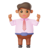 3d illustration angry businessman png