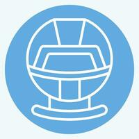 Icon Hood. related to Hat symbol. blue eyes style. simple design editable. simple illustration vector