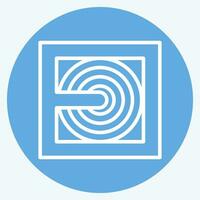 Icon Fire Hose. related to Firefighter symbol. blue eyes style. simple design editable. simple illustration vector