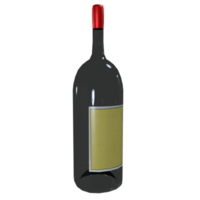 vino bottiglia isolato su trasparente sfondo png