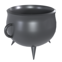 Medieval Cauldron isolated on transparent png