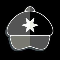 Icon Cap. related to Hat symbol. glossy style. simple design editable. simple illustration vector