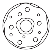 rosquilla línea icono. png