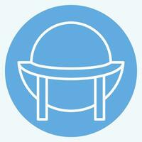 Icon Souwester. related to Hat symbol. blue eyes style. simple design editable. simple illustration vector