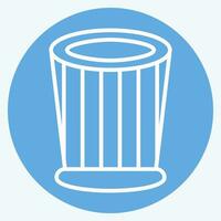 Icon Cook Hat. related to Hat symbol. blue eyes style. simple design editable. simple illustration vector