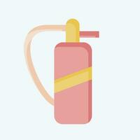 Icon Fire extinguisher. related to Firefighter symbol. flat style. simple design editable. simple illustration vector