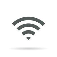 Wifi icon isolated on white background. Network connection symbol vector