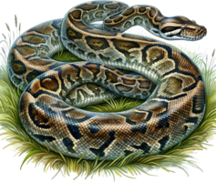 ai généré pythons aquarelle illustration clipart png. vous volonté être capable à créer votre posséder affiche, tee-shirts, cartes, autocollants, tasses, oreillers, albums, ouvrages d'art, et plus commercial utiliser, png