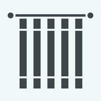 Icon Japanese. related to Curtains symbol. glyph style. simple design editable. simple illustration vector