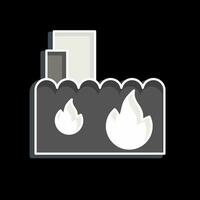 Icon Extinguishing. related to Firefighter symbol. comic style. simple design editable. simple illustration vector