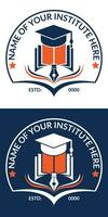 Education logo design template for school and organization vector