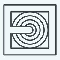 Icon Fire Hose. related to Firefighter symbol. line style. simple design editable. simple illustration vector