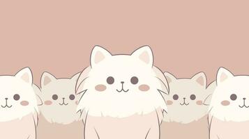 Free vector flat international cat day background