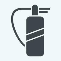 Icon Fire extinguisher. related to Firefighter symbol. glyph style. simple design editable. simple illustration vector