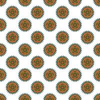 Seamless pattern with mandala ornament. vector