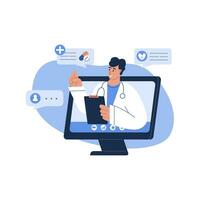 Online medical consultation vector