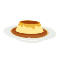Cream caramel pudding png