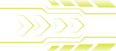 yellow futuristic chevron line techno gradient background vector