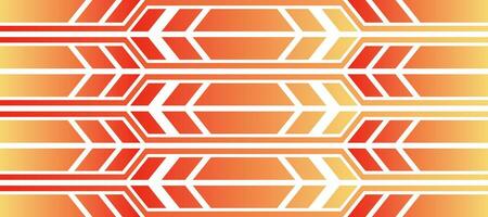abstract techno arrow stripes lines orange gradient background vector