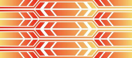 abstract techno arrow stripes lines orange gradient background vector